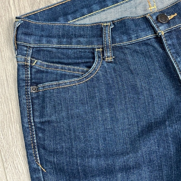 Womens Old Navy Diva 8 Medium Jeans Low Rise Denim Navy Blue Straight Stretch - Picture 7 of 13